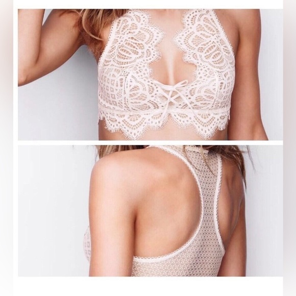 Victoria's Secret Lace Bralette in Cream - Picture 2 of 8